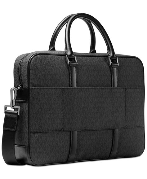 michael kors men's logo print briefcase|Michael Kors men's satchel.